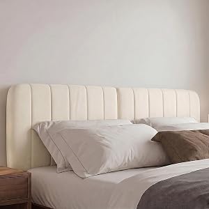 PoteSoar Headboard Queen Size Only - Elegant Vertical Channel Upholstered Queen Headboard,