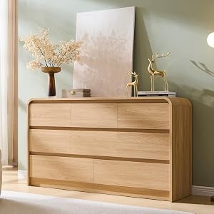 Aitjunz Modern 8 Drawers Dresser for Bedroom, 55" Wide Dressers & Chest of Drawer